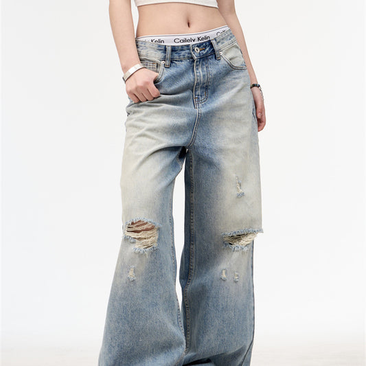 Patiné Droit Denim
