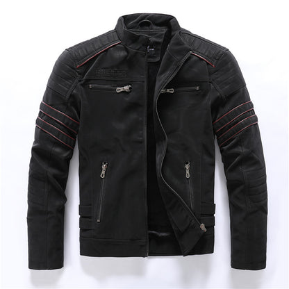 Leather Bomber Jacket