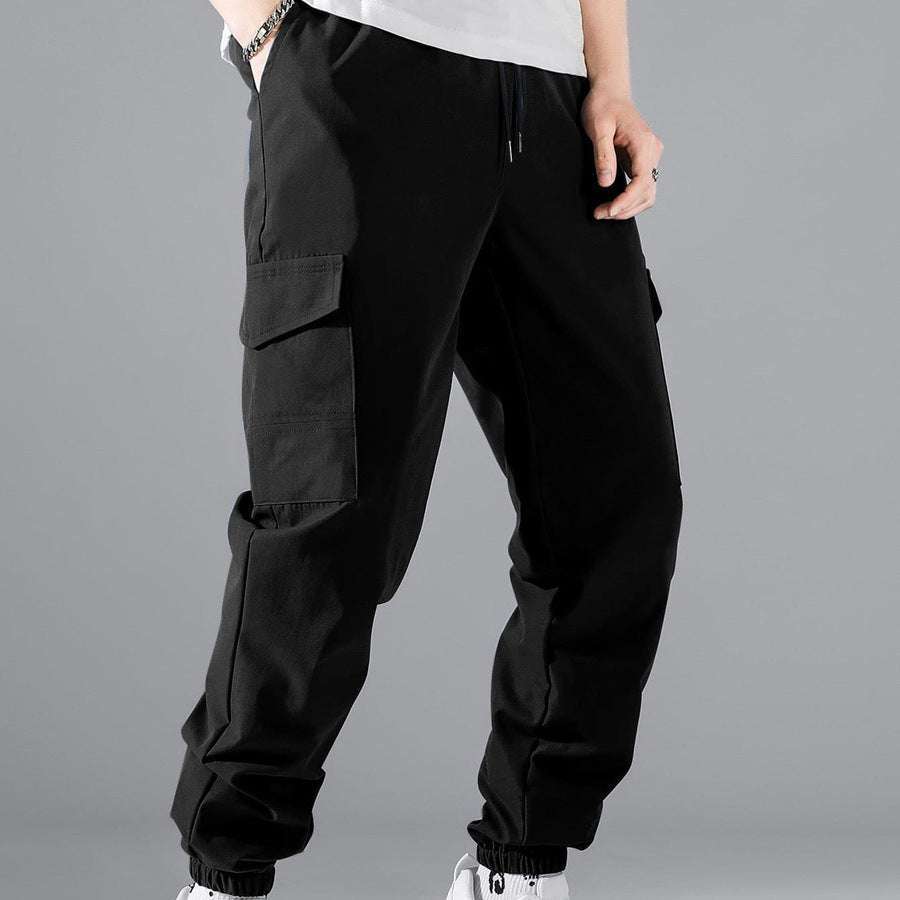 Multi-Pocket Workwear Cargo Pants - ALIZA