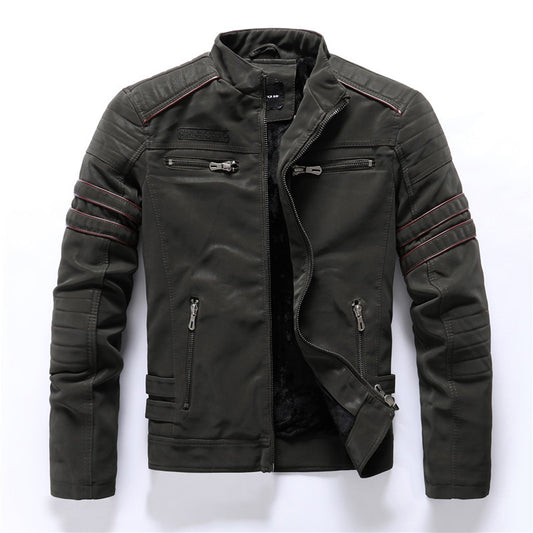Leather Bomber Jacket