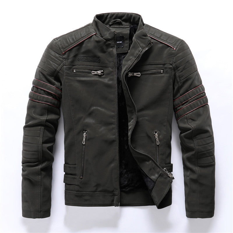 Leather Bomber Jacket