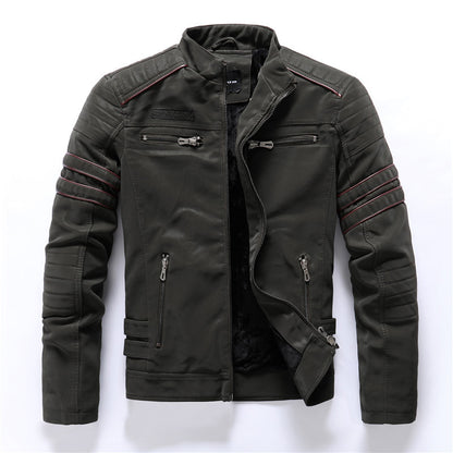 Leather Bomber Jacket
