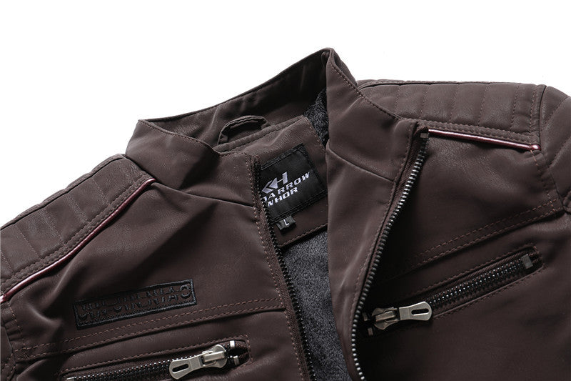 Leather Bomber Jacket