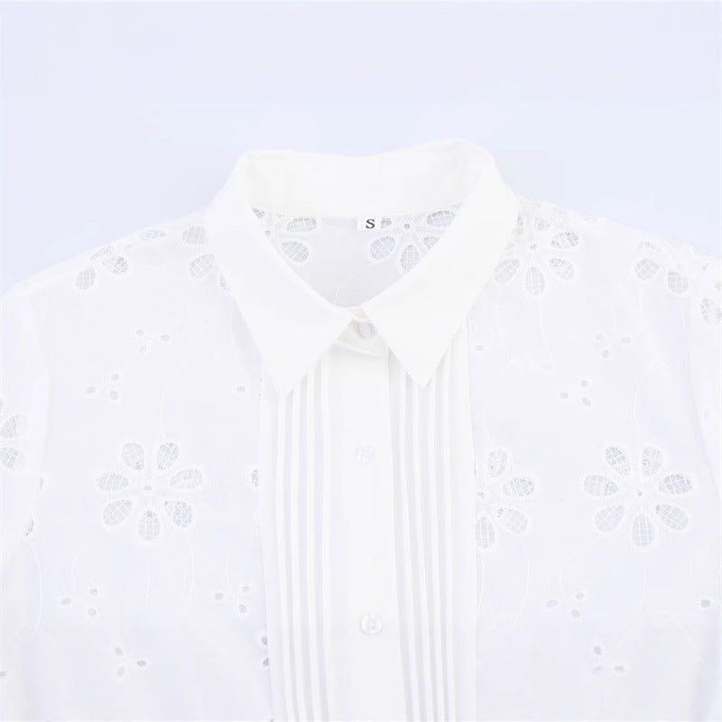 Vionnet Embroidered Temperament Shirt