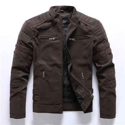 Leather Bomber Jacket