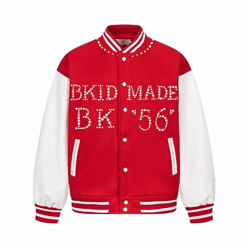 Beaded Varsity Jacket