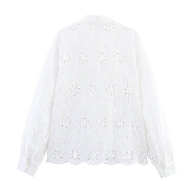 Vionnet Embroidered Temperament Shirt