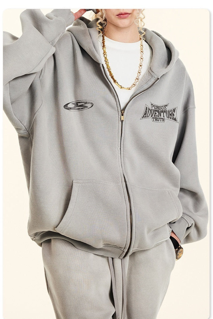 Unisex Patiné Zipper Fleece