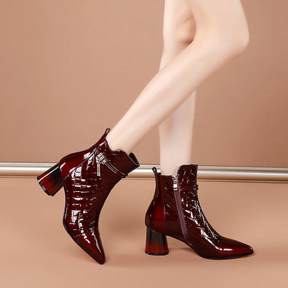 Velasca Velvet Heeled Boots
