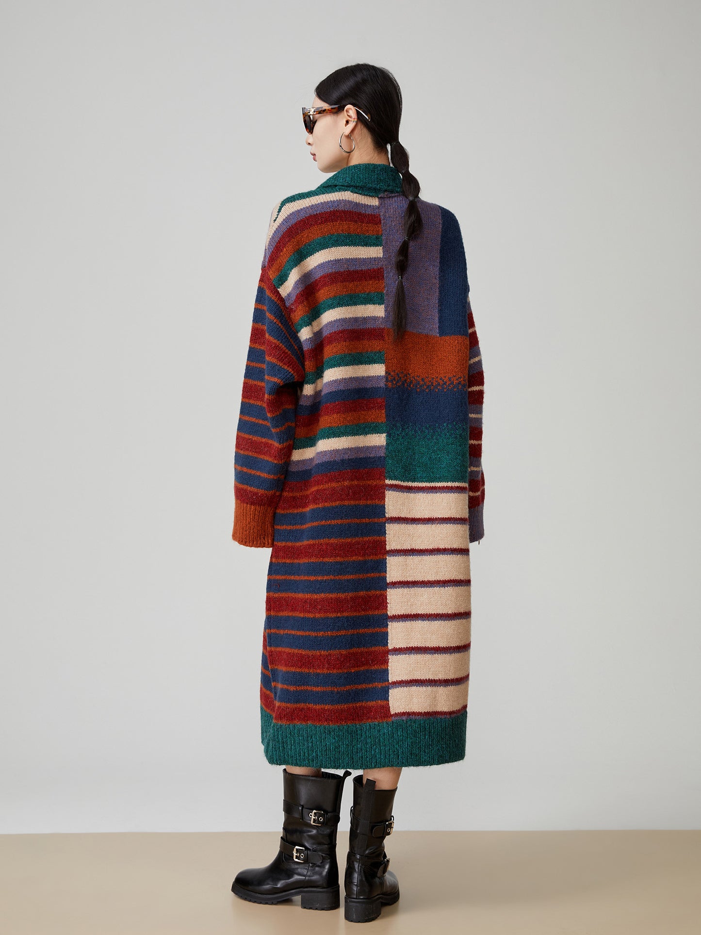Rayure Rétro Manteau