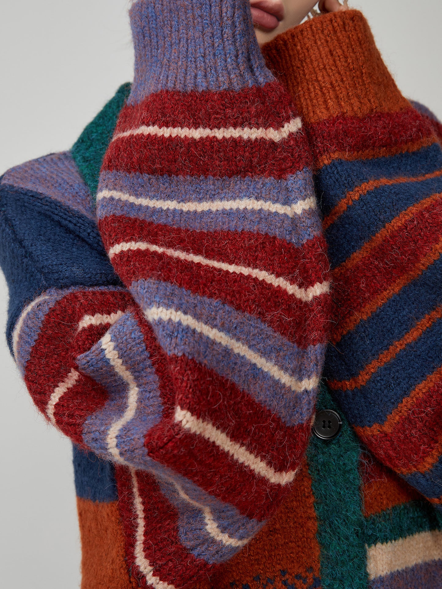 Rayure Rétro Manteau