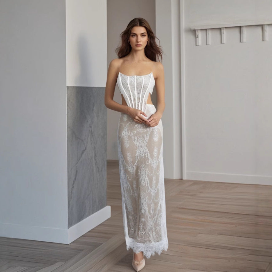 Vionnet Lace Bandage Dress