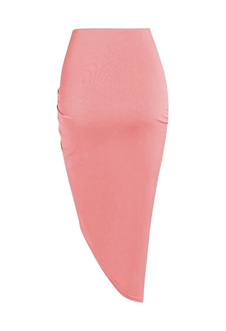 Onyx Ruched Bodycon Midi Skirt