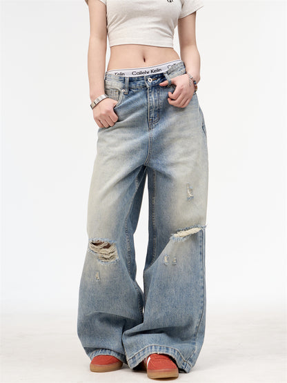 Patiné Droit Denim