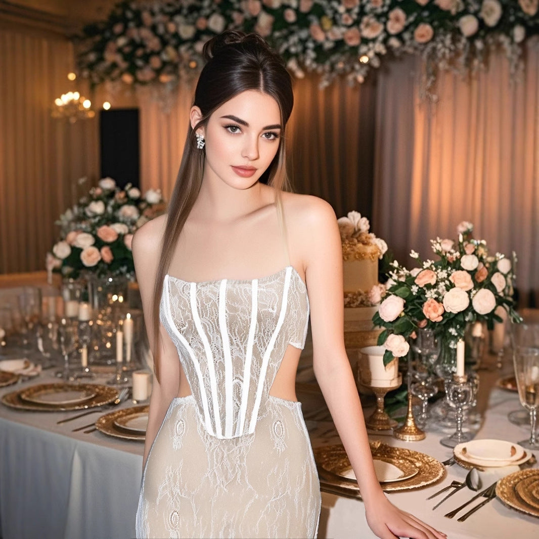 Vionnet Lace Bandage Dress