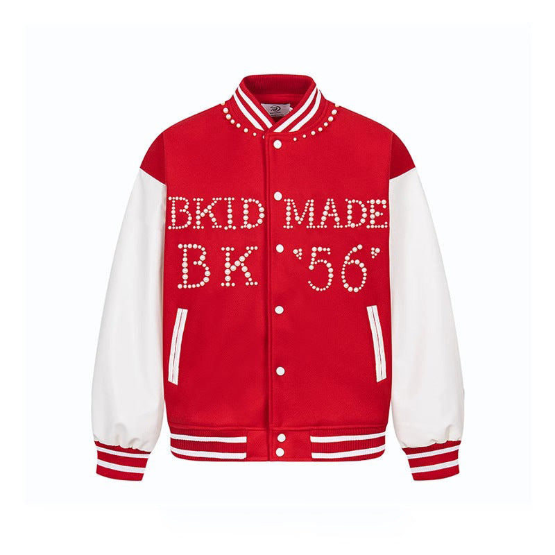 Beaded Varsity Jacket