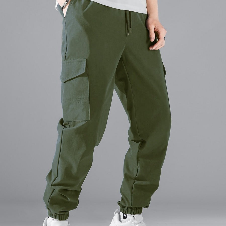 Multi-Pocket Workwear Cargo Pants - ALIZA