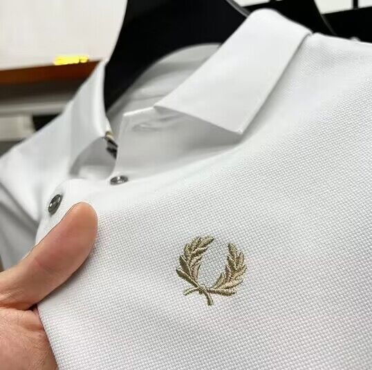 Men's Embroidered Lapel Polo Shirt