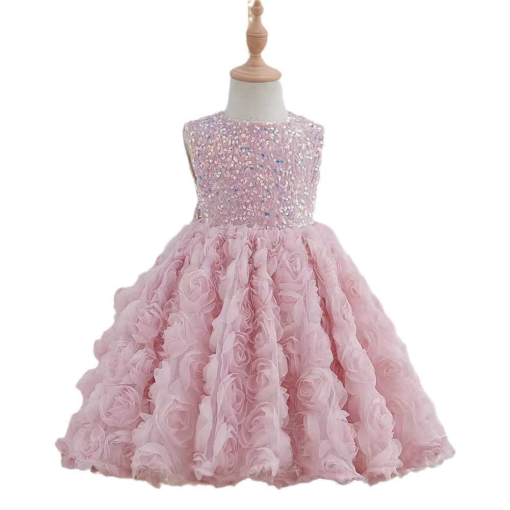 SequinFlora Petti Dress