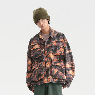 Men's Camo Tie-Dye Jacket - New Arrival