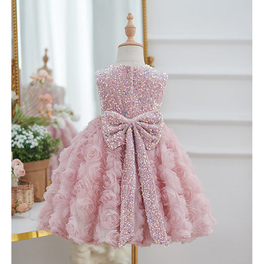 SequinFlora Petti Dress
