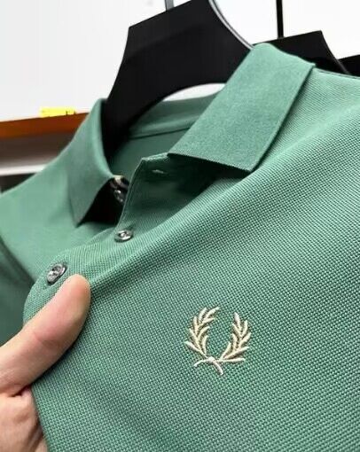 Men's Embroidered Lapel Polo Shirt