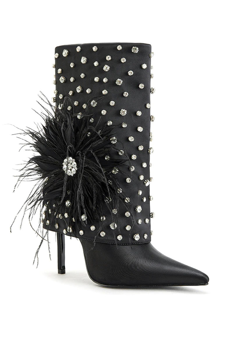 Vionnet Plush Luxe Ankle Boots