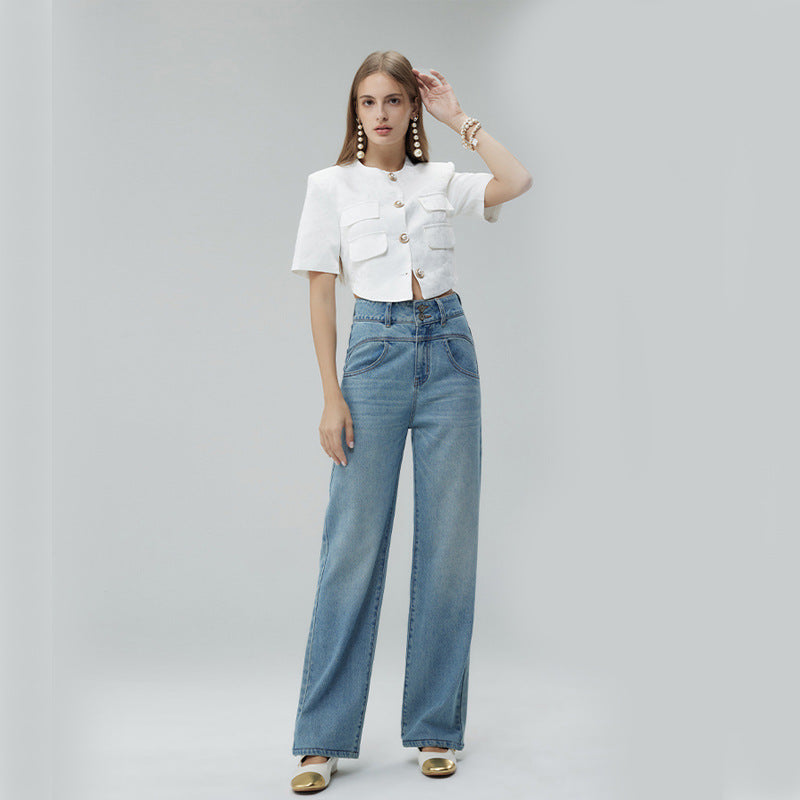 Vintage Déchiré Pantalon