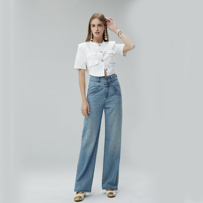 Vintage Déchiré Pantalon