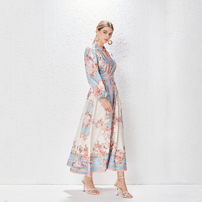 Vionnet Print Lantern Dress