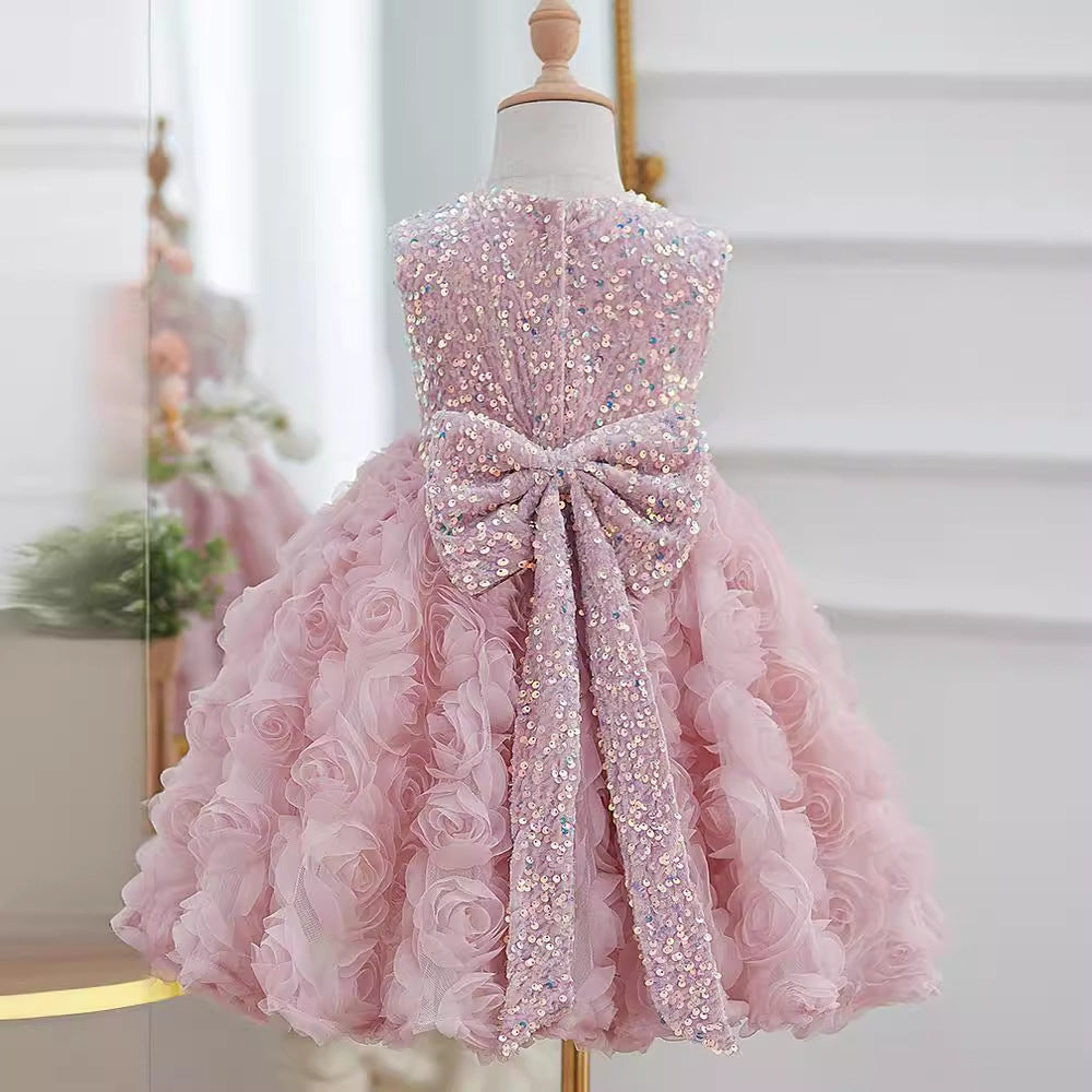 SequinFlora Petti Dress