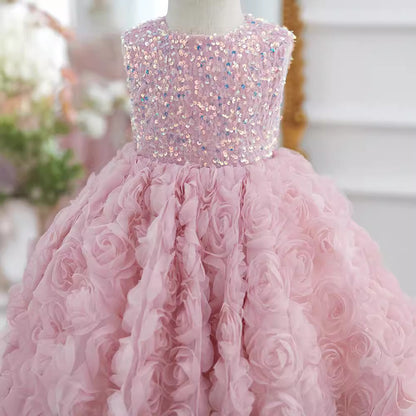 SequinFlora Petti Dress