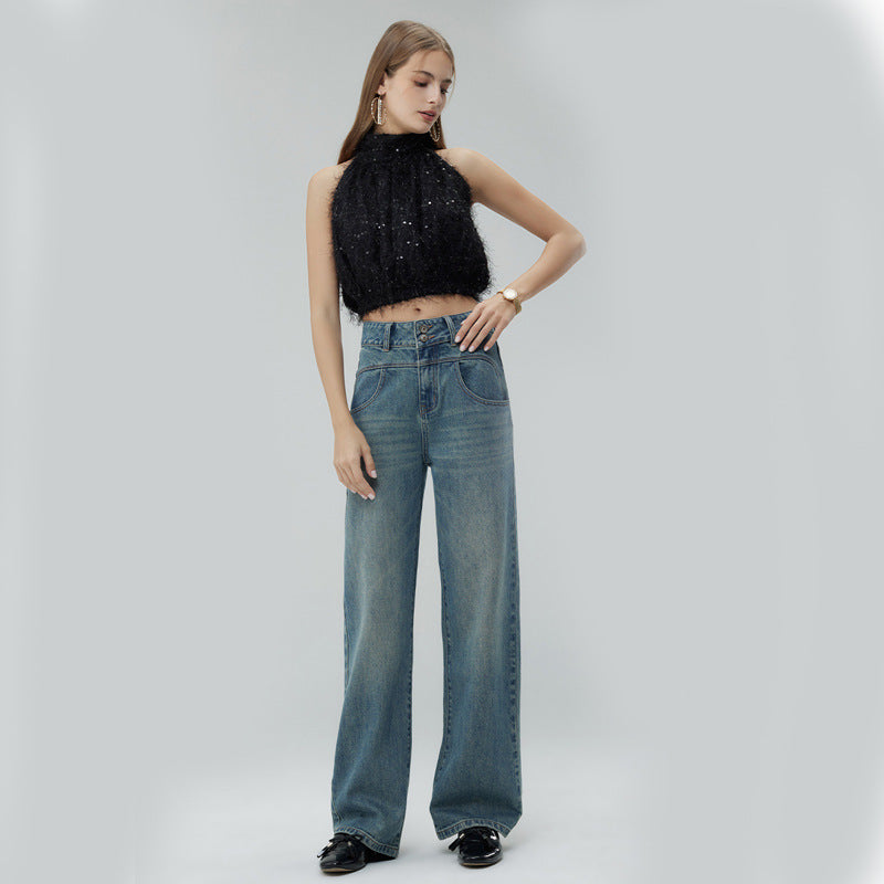 Vintage Déchiré Pantalon