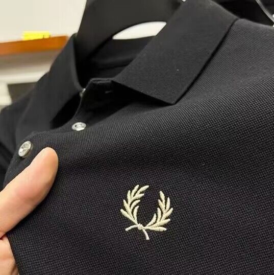 Men's Embroidered Lapel Polo Shirt