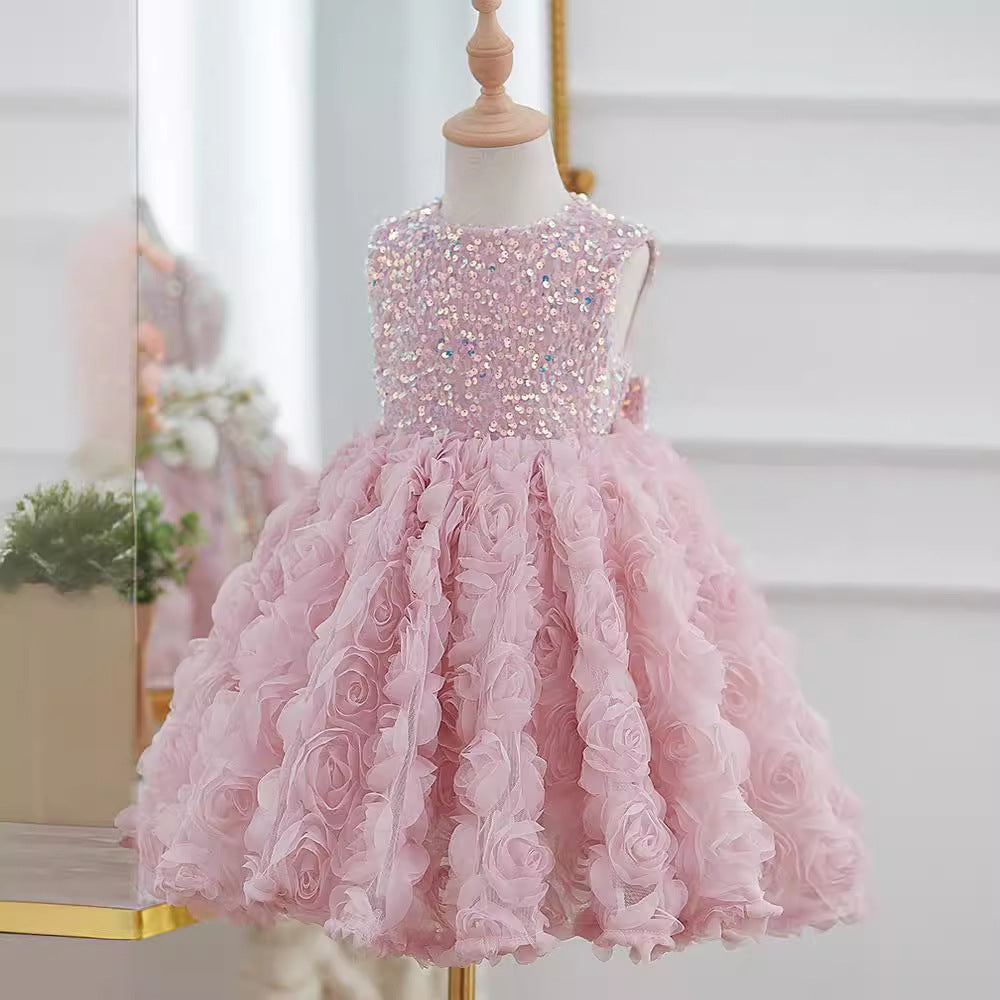 SequinFlora Petti Dress