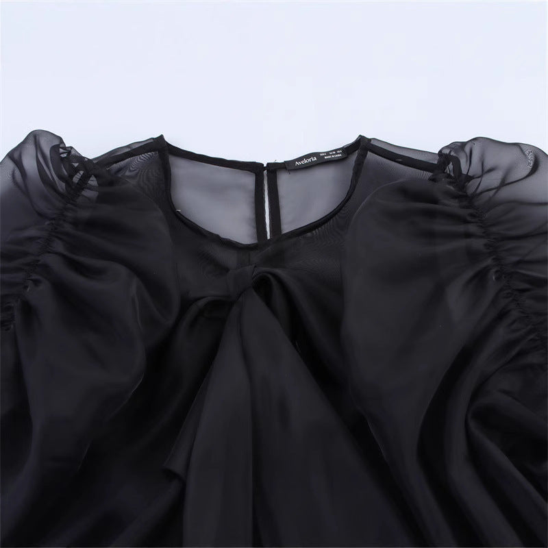 Women's Noeud Puff Top