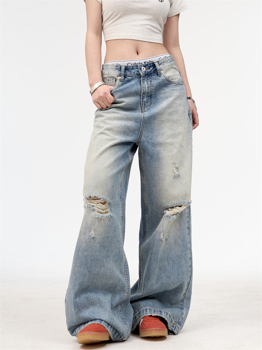 Patiné Droit Denim