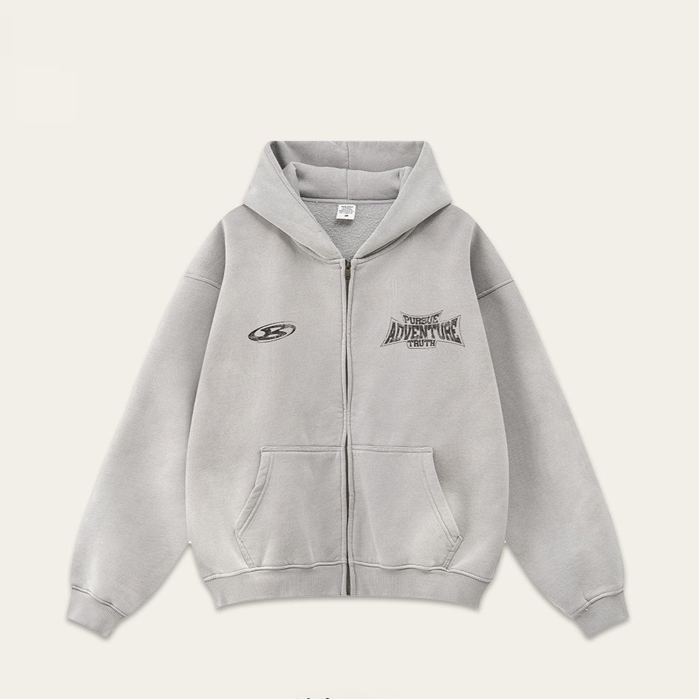 Unisex Patiné Zipper Fleece