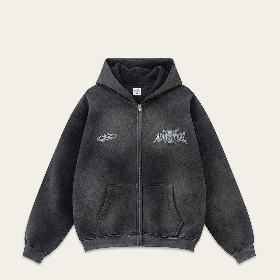 Unisex Patiné Zipper Fleece