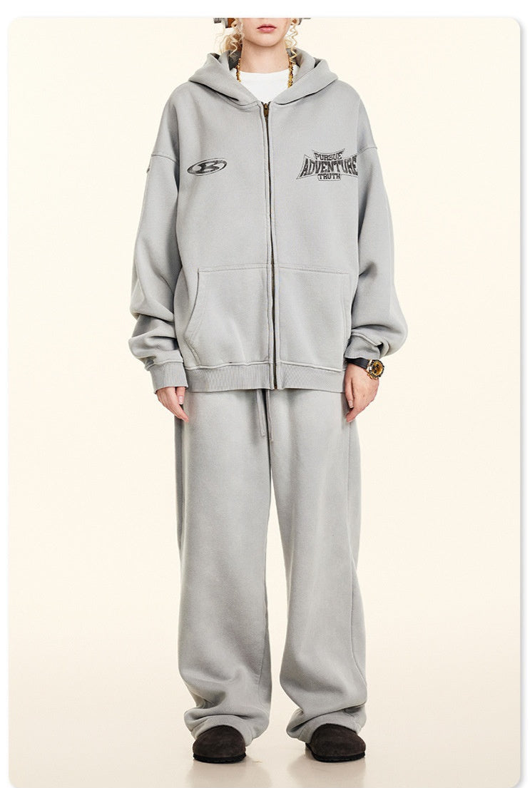 Unisex Patiné Zipper Fleece