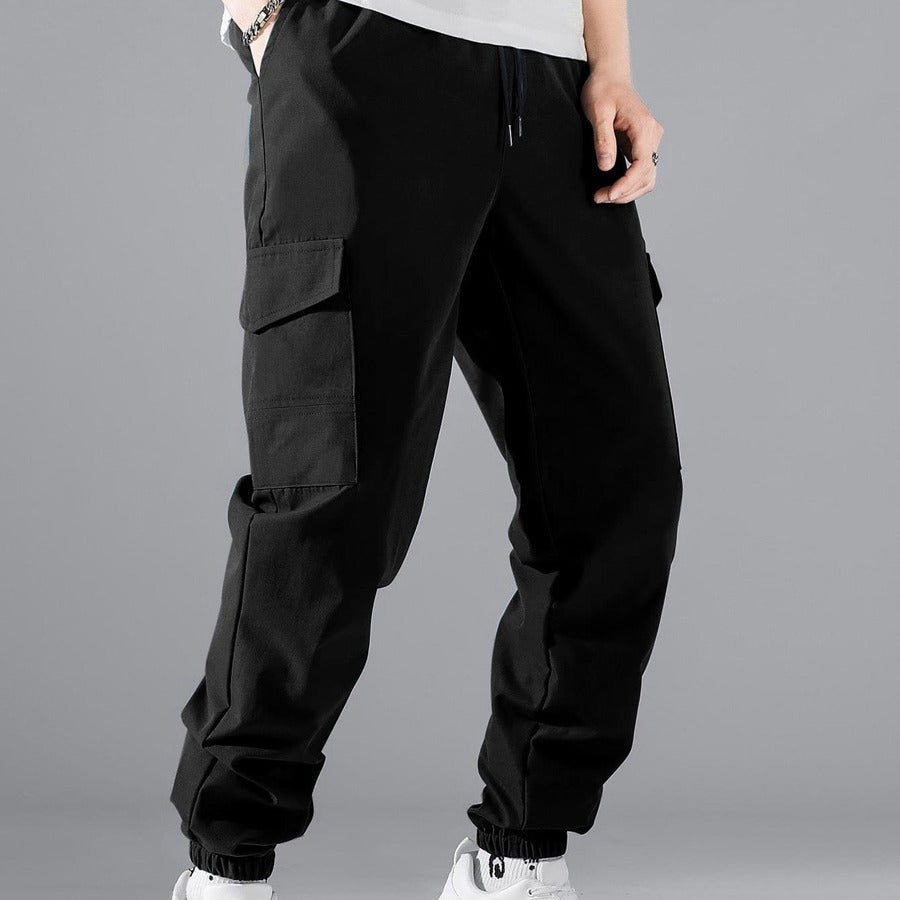 Multi-Pocket Workwear Cargo Pants - ALIZA