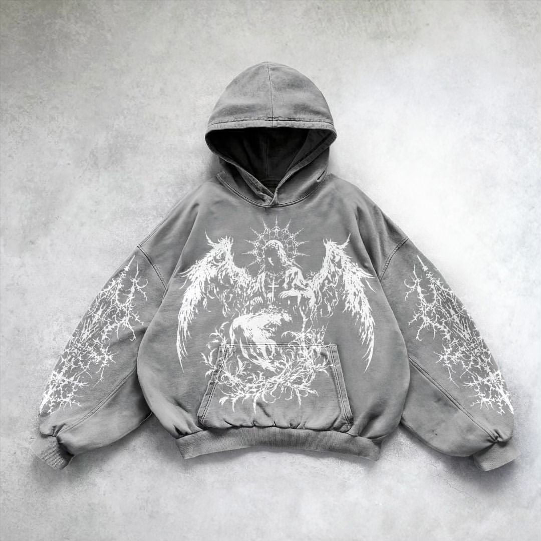 Unisex Motif Hoodie