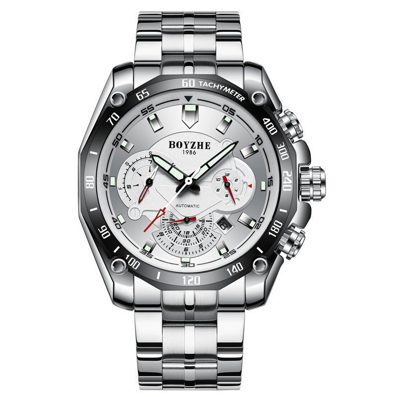 Velasca Steel Luminous Watch - ALIZAVelasca Steel Luminous WatchVelasca Steel Luminous WatchVelasca Steel Luminous WatchmenALIZAALIZASilver Eclipse – Ivory CoreVelasca Steel Luminous Watch