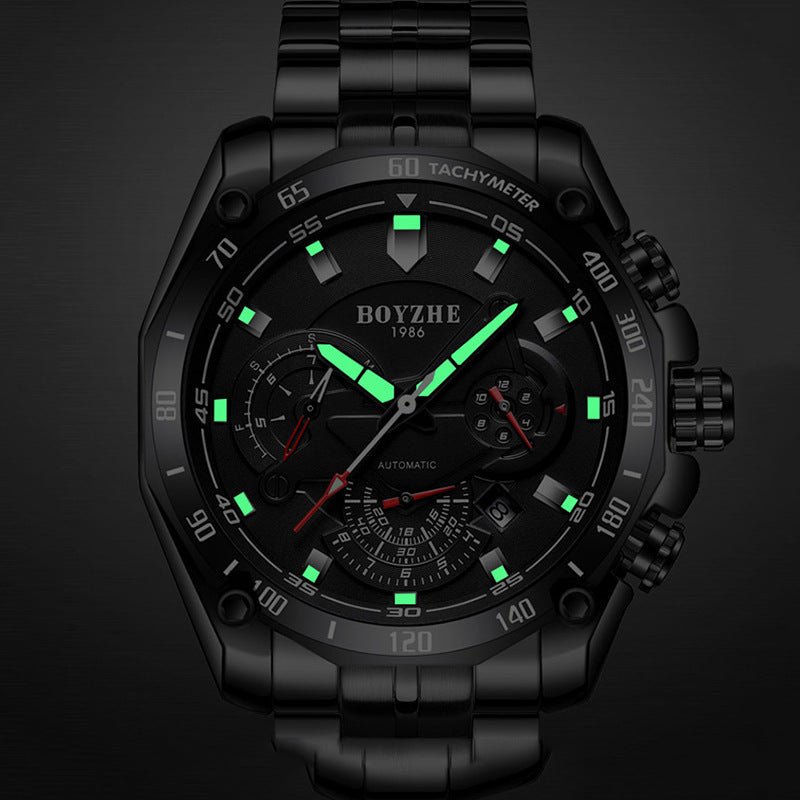 Velasca Steel Luminous Watch - ALIZAVelasca Steel Luminous WatchVelasca Steel Luminous WatchVelasca Steel Luminous WatchmenALIZAALIZAMidnight Black – Full MatteVelasca Steel Luminous Watch