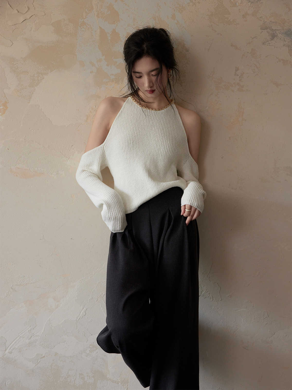 Vionnet Chain Sweater - ALIZAVionnet Chain SweaterVionnet Chain SweaterVionnet Chain SweaterwomenALIZAALIZAWhiteVionnet Chain SweaterM