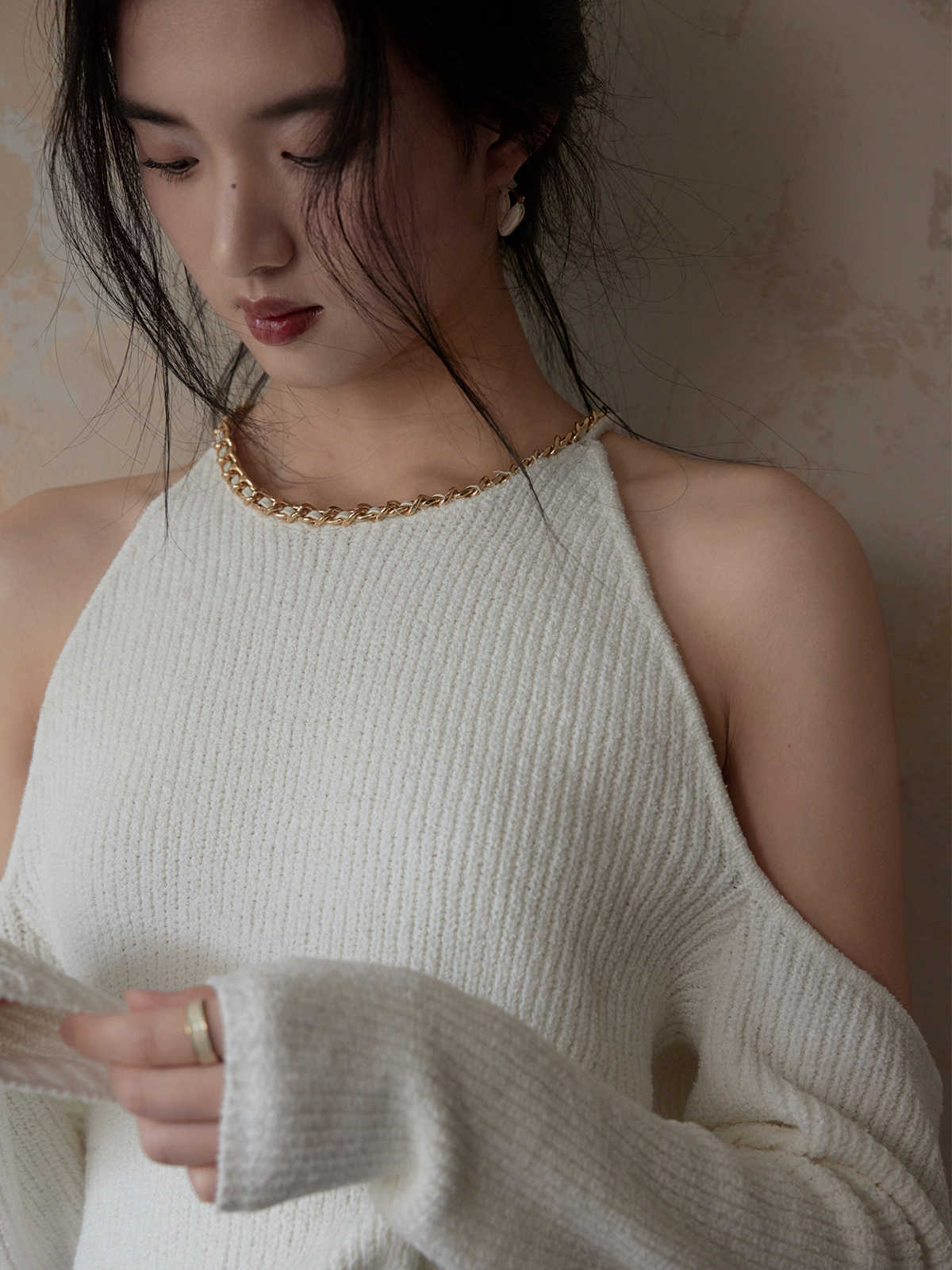 Vionnet Chain Sweater - ALIZAVionnet Chain SweaterVionnet Chain SweaterVionnet Chain SweaterwomenALIZAALIZAWhiteVionnet Chain SweaterM